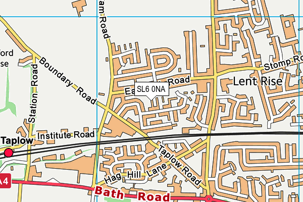SL6 0NA map - OS VectorMap District (Ordnance Survey)