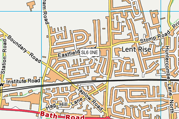 SL6 0NE map - OS VectorMap District (Ordnance Survey)