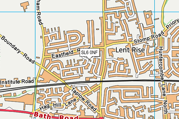 SL6 0NF map - OS VectorMap District (Ordnance Survey)