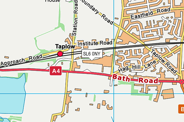 SL6 0NY map - OS VectorMap District (Ordnance Survey)