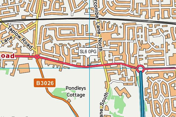 SL6 0PG map - OS VectorMap District (Ordnance Survey)