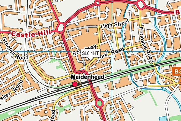 SL6 1HT map - OS VectorMap District (Ordnance Survey)