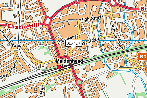 SL6 1LR map - OS VectorMap District (Ordnance Survey)