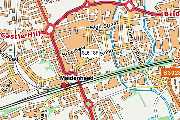York Road (Maidenhead United Fc) map (SL6 1SF) - OS VectorMap District (Ordnance Survey)