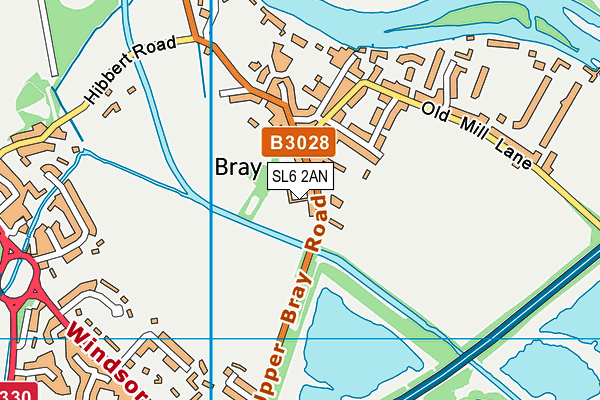 SL6 2AN map - OS VectorMap District (Ordnance Survey)