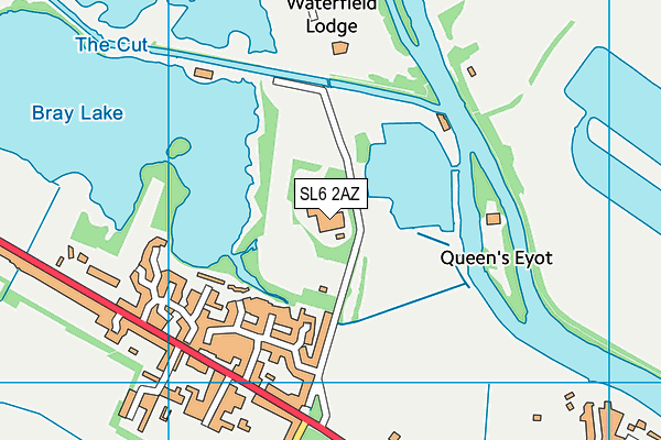 SL6 2AZ map - OS VectorMap District (Ordnance Survey)
