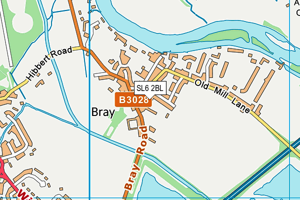 SL6 2BL map - OS VectorMap District (Ordnance Survey)