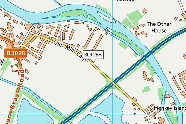 SL6 2BR map - OS VectorMap District (Ordnance Survey)