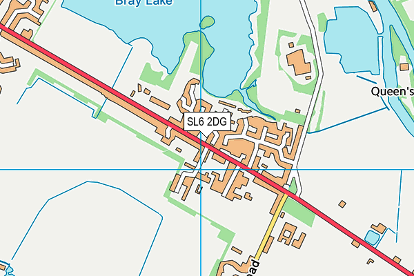 SL6 2DG map - OS VectorMap District (Ordnance Survey)