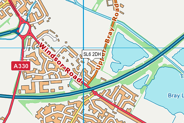 SL6 2DH map - OS VectorMap District (Ordnance Survey)