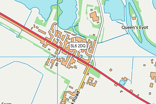 SL6 2DQ map - OS VectorMap District (Ordnance Survey)