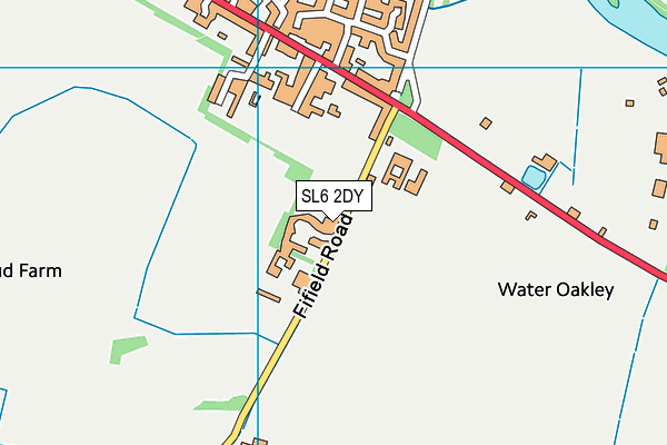 SL6 2DY map - OS VectorMap District (Ordnance Survey)