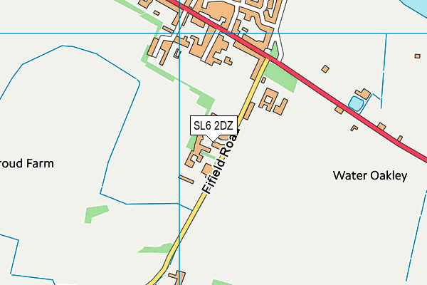 SL6 2DZ map - OS VectorMap District (Ordnance Survey)