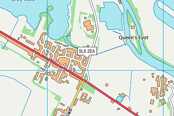 SL6 2EA map - OS VectorMap District (Ordnance Survey)