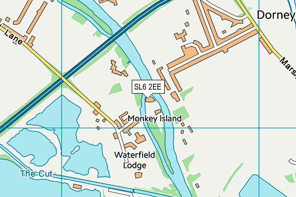 SL6 2EE map - OS VectorMap District (Ordnance Survey)