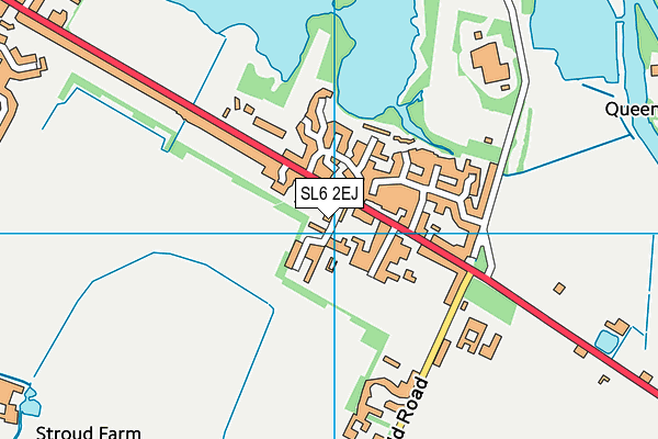 SL6 2EJ map - OS VectorMap District (Ordnance Survey)