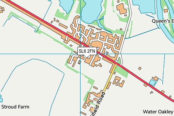 SL6 2FN map - OS VectorMap District (Ordnance Survey)