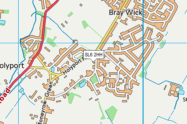 SL6 2HH map - OS VectorMap District (Ordnance Survey)