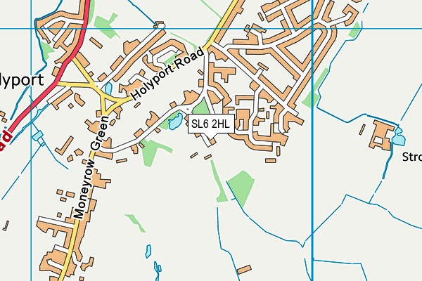 SL6 2HL map - OS VectorMap District (Ordnance Survey)