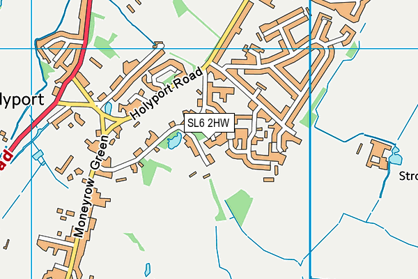SL6 2HW map - OS VectorMap District (Ordnance Survey)