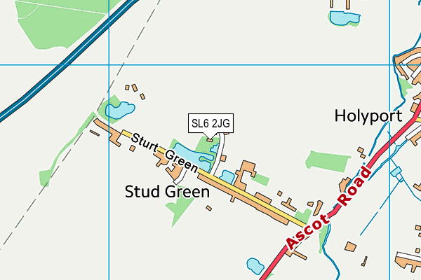 SL6 2JG map - OS VectorMap District (Ordnance Survey)