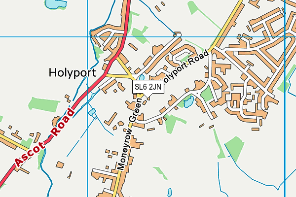 SL6 2JN map - OS VectorMap District (Ordnance Survey)