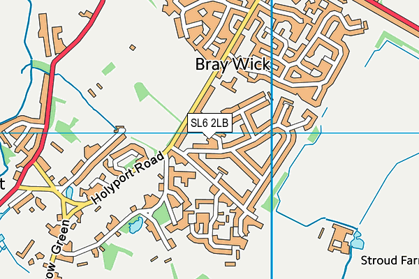 SL6 2LB map - OS VectorMap District (Ordnance Survey)
