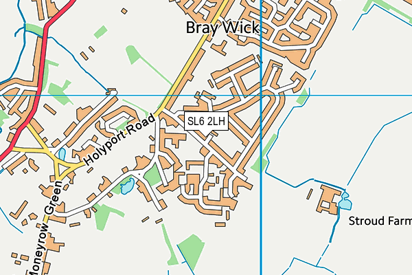 SL6 2LH map - OS VectorMap District (Ordnance Survey)