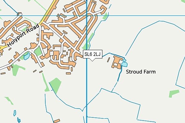 SL6 2LJ map - OS VectorMap District (Ordnance Survey)