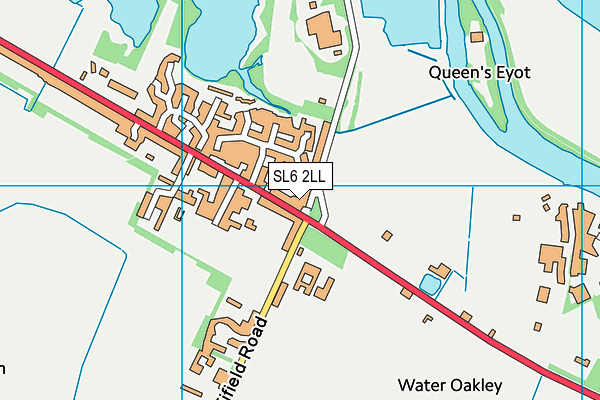 SL6 2LL map - OS VectorMap District (Ordnance Survey)