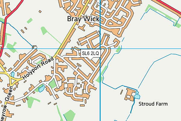 SL6 2LQ map - OS VectorMap District (Ordnance Survey)