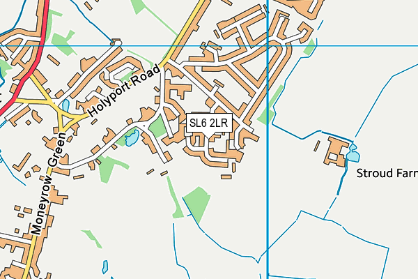 SL6 2LR map - OS VectorMap District (Ordnance Survey)