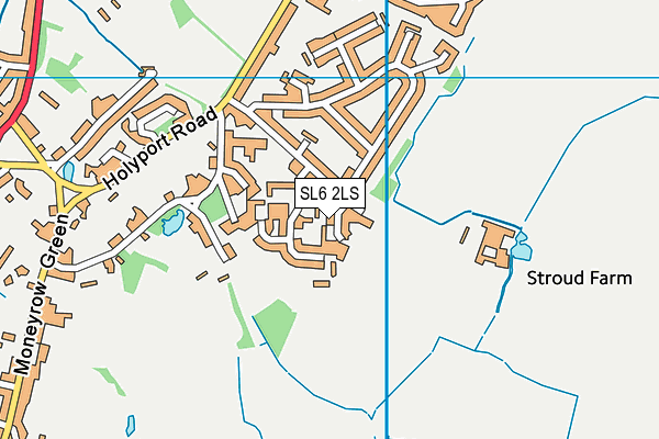 SL6 2LS map - OS VectorMap District (Ordnance Survey)