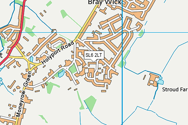 SL6 2LT map - OS VectorMap District (Ordnance Survey)