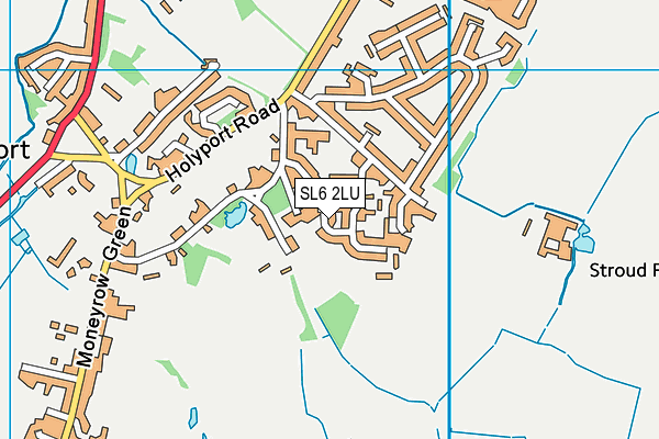 SL6 2LU map - OS VectorMap District (Ordnance Survey)