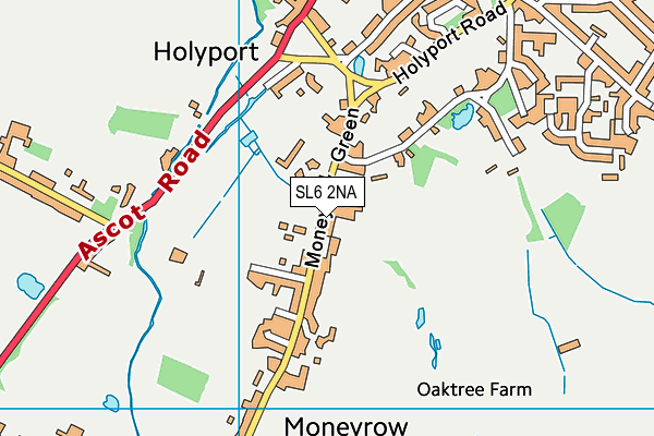 Holyport Cricket Club map (SL6 2NA) - OS VectorMap District (Ordnance Survey)