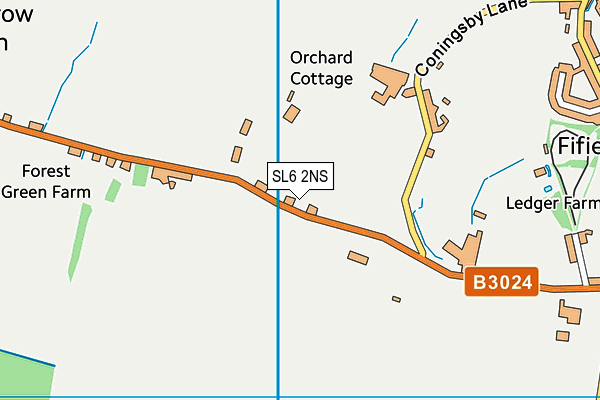 SL6 2NS map - OS VectorMap District (Ordnance Survey)