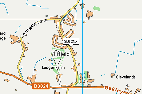 SL6 2NX map - OS VectorMap District (Ordnance Survey)