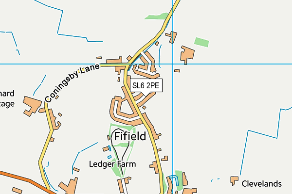 SL6 2PE map - OS VectorMap District (Ordnance Survey)
