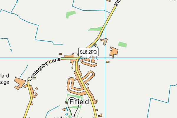 SL6 2PQ map - OS VectorMap District (Ordnance Survey)