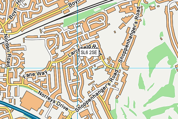 SL6 2SE map - OS VectorMap District (Ordnance Survey)