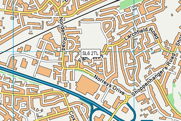 SL6 2TL map - OS VectorMap District (Ordnance Survey)