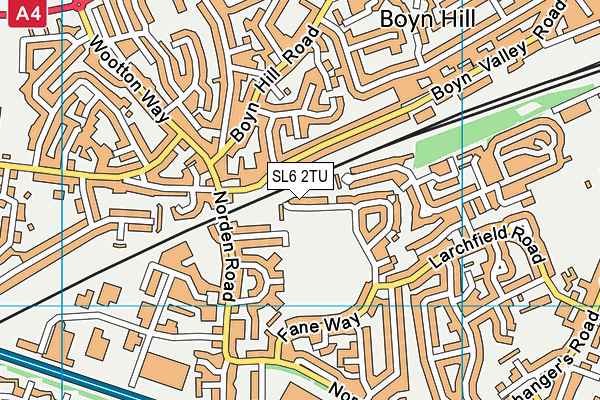SL6 2TU map - OS VectorMap District (Ordnance Survey)