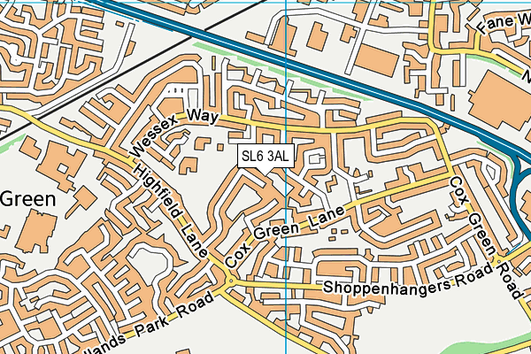 SL6 3AL map - OS VectorMap District (Ordnance Survey)