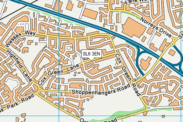 SL6 3EN map - OS VectorMap District (Ordnance Survey)