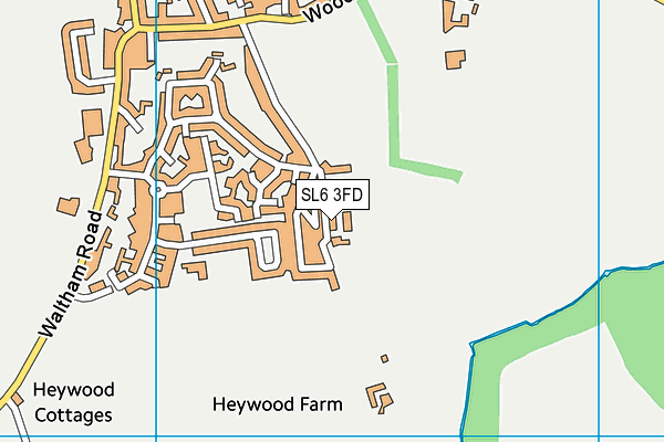 SL6 3FD map - OS VectorMap District (Ordnance Survey)