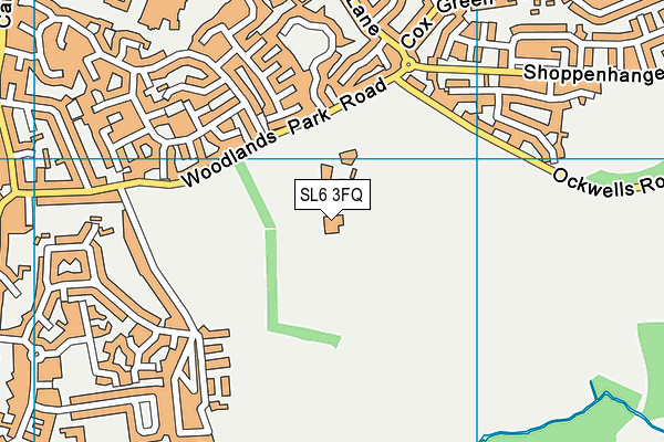 SL6 3FQ map - OS VectorMap District (Ordnance Survey)