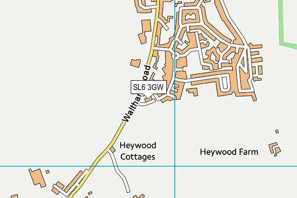 Woodlands Park Village Centre map (SL6 3GW) - OS VectorMap District (Ordnance Survey)