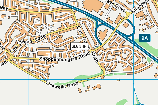 SL6 3HP map - OS VectorMap District (Ordnance Survey)