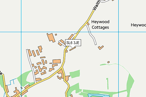 SL6 3JE map - OS VectorMap District (Ordnance Survey)